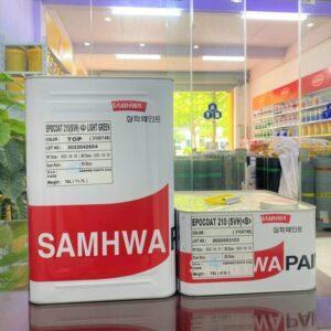Sơn Epoxy Samhwa Epocoat Top Green (SVH)- Màu xanh hệ lăn 16L